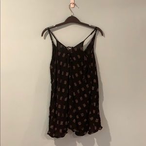 Roxy tie front cover up dress